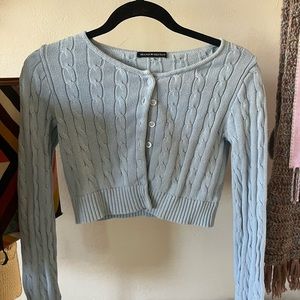 Cropped button up cardigan